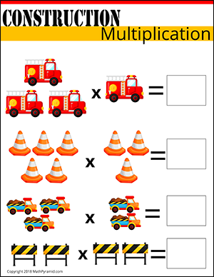 free multiplication worksheet construction