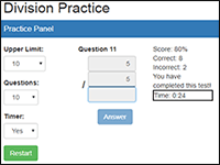 Division practice online