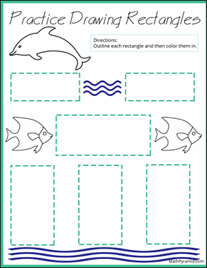 outline the rectangles math worksheet