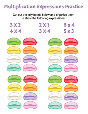 multiplication expressions worksheet