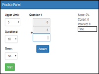 Addition practice online