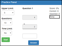 Kindergarten Subtraction practice online